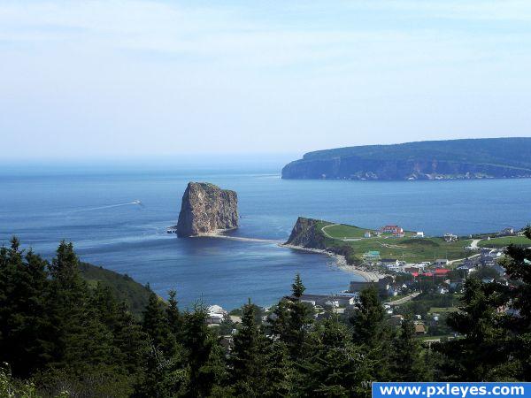 Gaspesie, la rocher perce